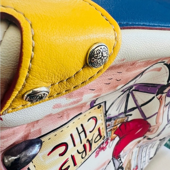 Brighton Fashionista Paris Chic Leather Tote Bag Handbag Rare & Retired NWT - Picture 7 of 11